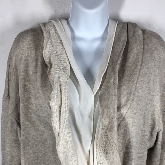 Point Zero tan hooded cardigan size large - Picture 2 of 10